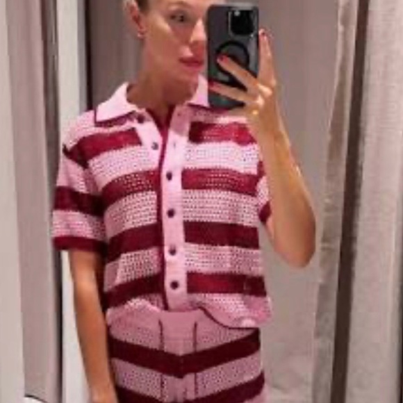Zara Sweaters - 💕 NWT ZARA crochet cardigan short sleeve
